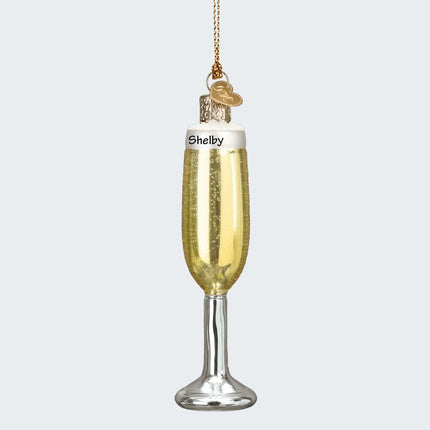 Champagne Flute Ornament created by OLD WORLD CHRISTMAS and designed by Ornament Shop