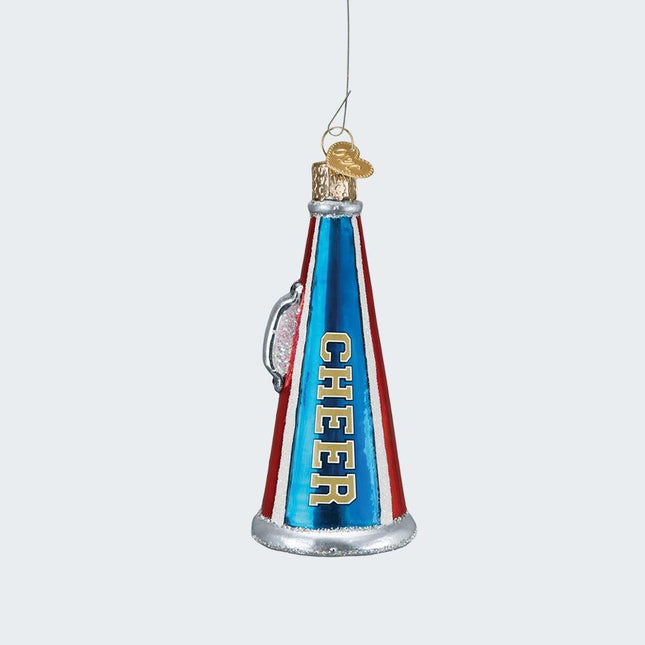 Cheer Megaphone Ornament created by OLD WORLD CHRISTMAS and designed by Ornament Shop