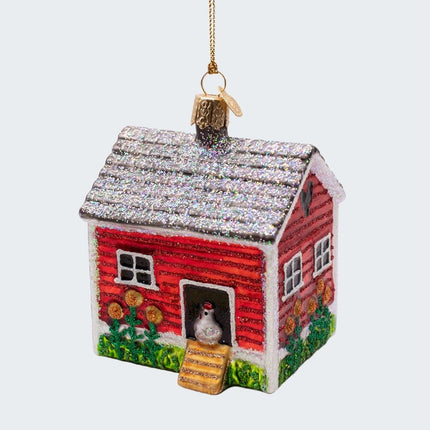 Chicken-coop Ornament created by OLD WORLD CHRISTMAS and designed by Ornament Shop