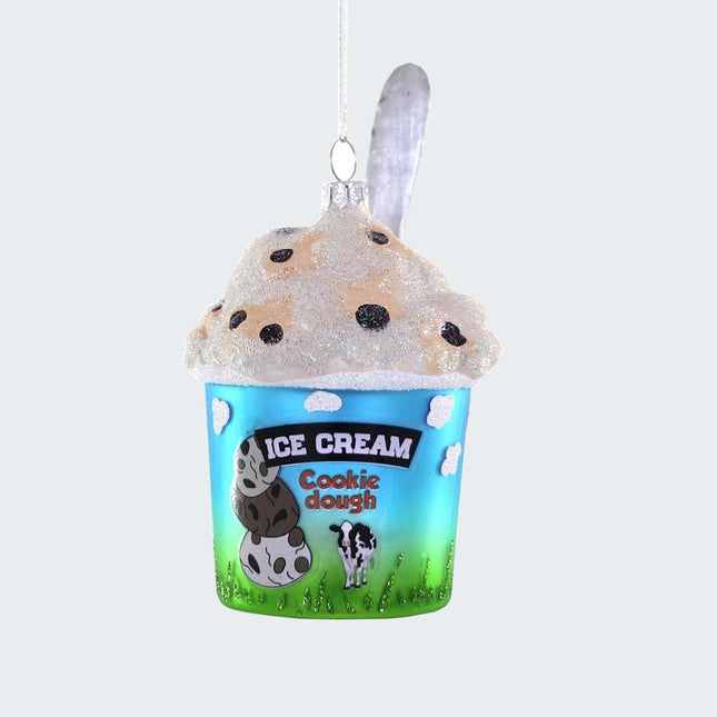 Chocolate Chip Cookie Dough Ice Cream Ornament created by ORNAMENT SHOP