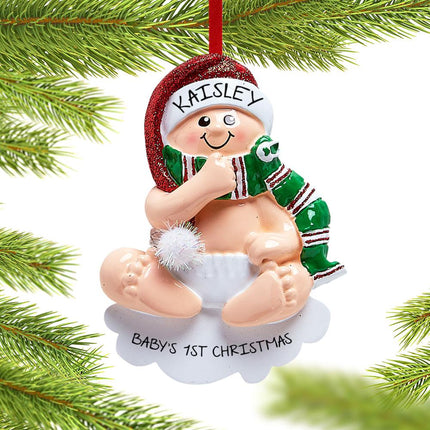ChristmasBbaby Ornament created by RUDOLPH AND ME and designed by Ornament Shop
