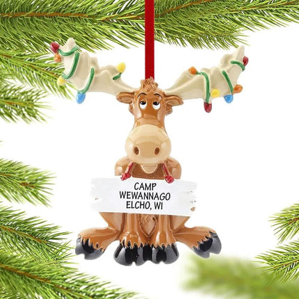 Christmas Moose with Lights Ornament created by RUDOLPH AND ME and designed by Ornament Shop
