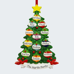 Christmas Tree Family Of 12 Ornament created by RUDOLPH AND ME and designed by Ornament Shop