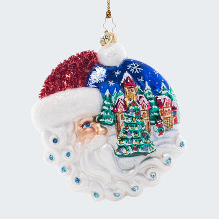 Christmas Village Santa Ornament created by CHRISTOPHER RADKO and designed by Ornament Shop