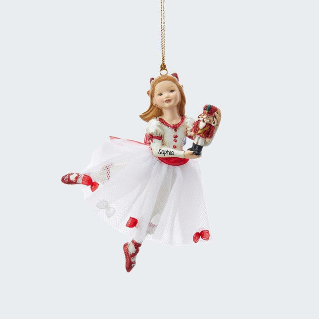 Clara with her Nutcracker Ornament