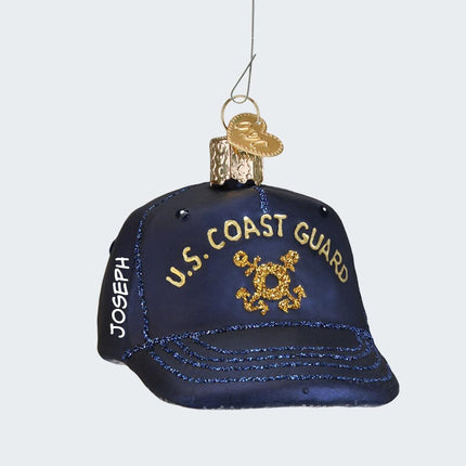Coast Guard Cap Ornament created by OLD WORLD CHRISTMAS and designed by Ornament Shop