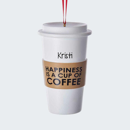 Coffee Cup Ornament created by KURT ADLER and designed by Ornament Shop