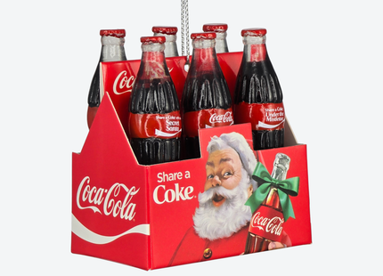 Coke 6Pk Bottles Christmas Ornament