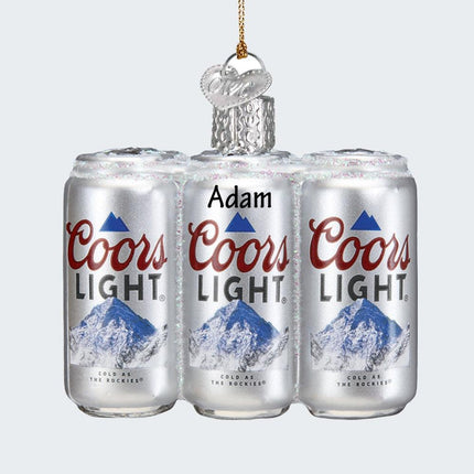 Coors Light 6 Pack Ornament created by OLD WORLD CHRISTMAS and designed by Ornament Shop