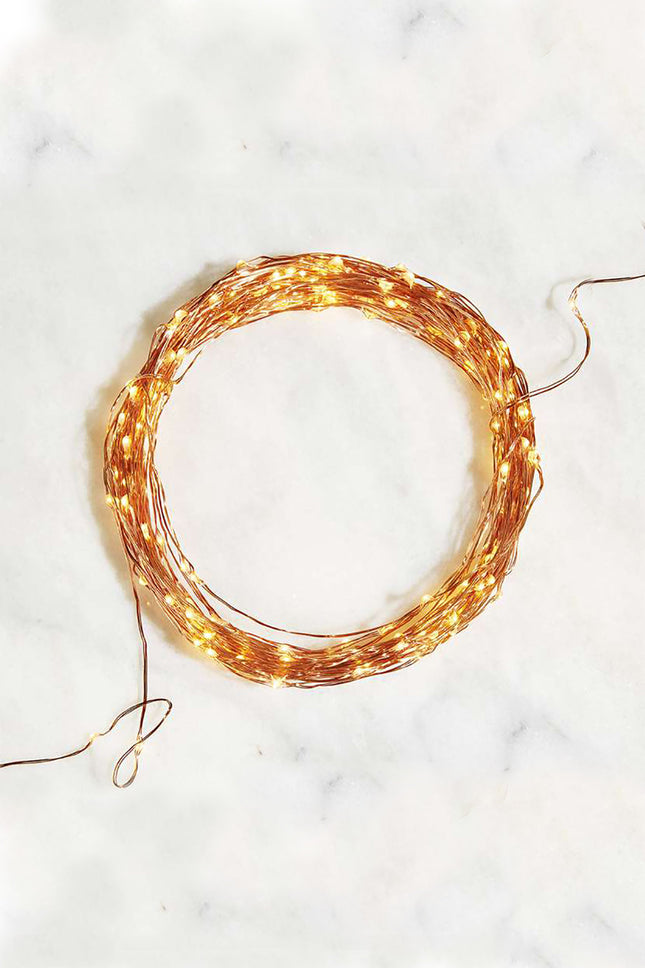 Natural Copper Fairy Lights - Battery Operated