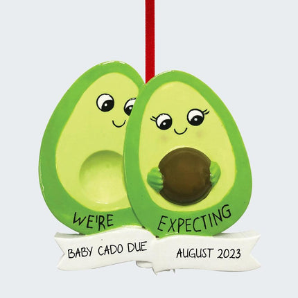 Couple Avocado Expecting Ornament created by ORNAMENT SHOP
