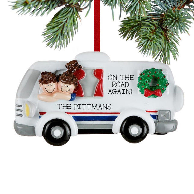 Couple in Motor Home Ornament created by RUDOLPH AND ME and designed by Ornament Shop