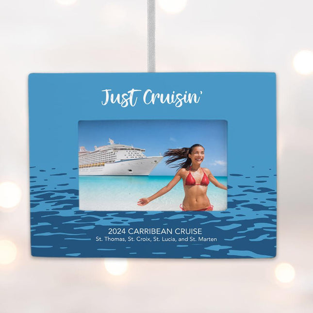Cruise Personalized Photo Frame Ornament created by ORNAMENT SHOP