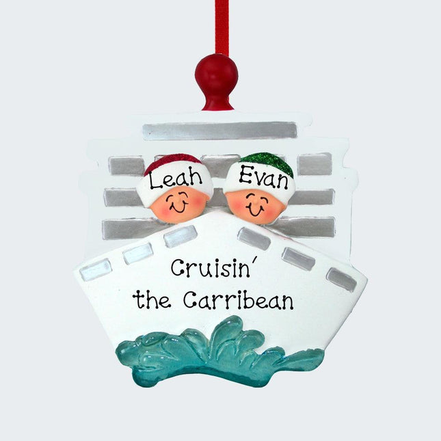 Cruise Ship Couple Ornament created by ORNAMENT SHOP