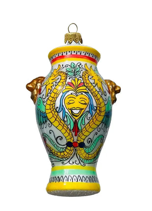 Italian Majolica Vase Polish Glass Christmas Ornament G designed by Kenzies of London and by Personalized Ornamentshop