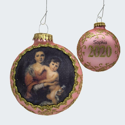 Dated Dated Masters on Silk (Virgin and Child Murillo) Ornament created by KREBS and designed by Ornament Shop