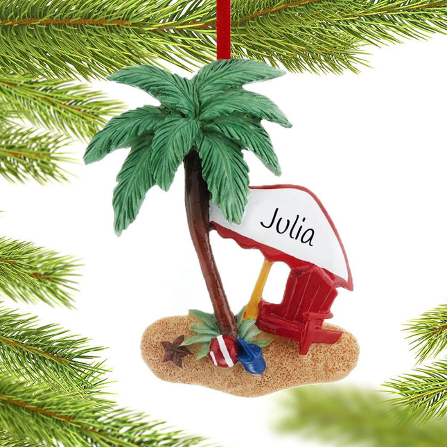 Day at the Beach Ornament created by RUDOLPH AND ME and designed by Ornament Shop