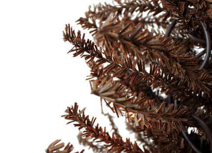 2' Pre-Lit Brown Burlap Base Christmas Tree