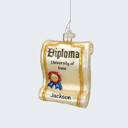 Diploma Ornament created by OLD WORLD CHRISTMAS and designed by Ornament Shop