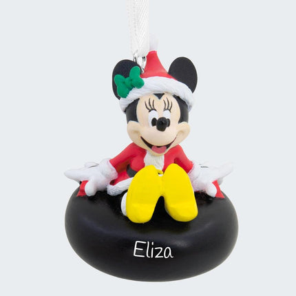 Disney Minnie Mouse on Tube Ornament created by HALLMARK and designed by Ornament Shop