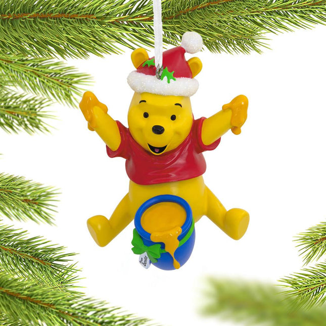 decorative hallmark disney winnie the pooh- pooh with honey pot christmas ornament – Christmas ornament, holiday tree decorat