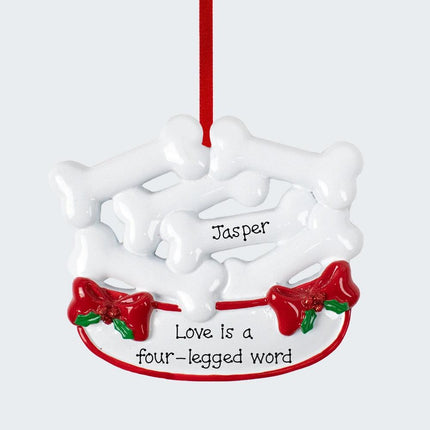 Dog Bone Dish Ornament created by RUDOLPH AND ME and designed by Ornament Shop