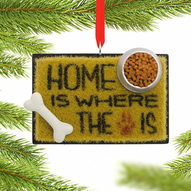 Dog Welcome Mat Ornament created by HALLMARK and designed by Ornament Shop