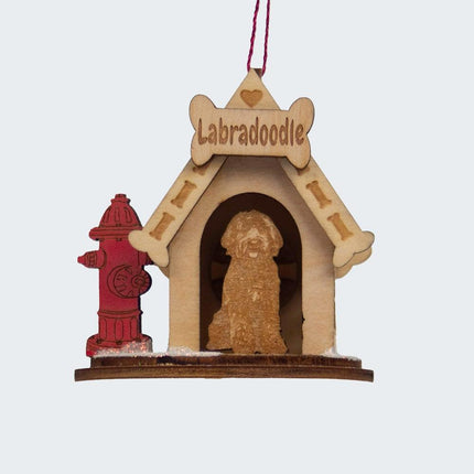 Doodle Dog Doghouse Ornament created by ORNAMENT SHOP
