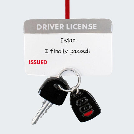 Driver's License Ornament created by RUDOLPH AND ME and designed by Ornament Shop