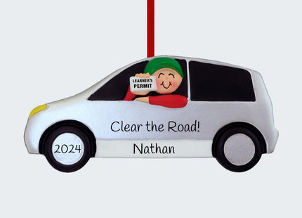 Driver's Permit - Male or Female Personalized Ornament