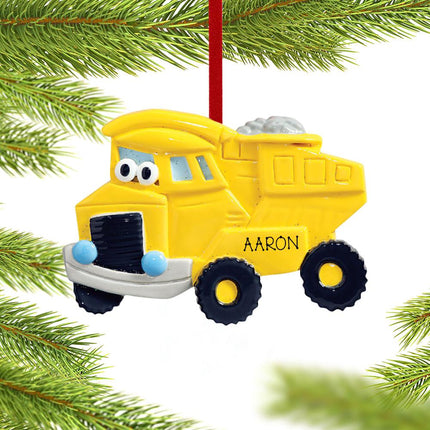 Dump Truck with Eyes Ornament created by RUDOLPH AND ME and designed by Ornament Shop