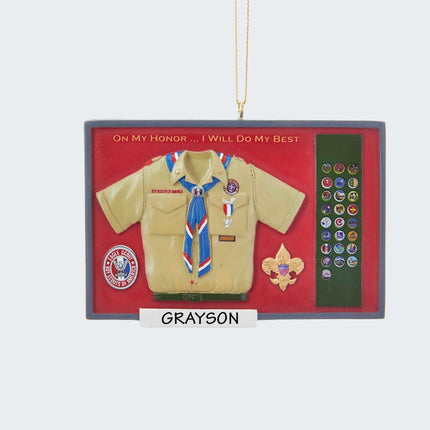 Eagle Scout Shadow Box Ornament created by KURT ADLER and designed by Ornament Shop