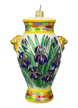 Italian Majolica Vase Polish Glass Christmas Ornament F designed by Kenzies of London and by Personalized Ornamentshop