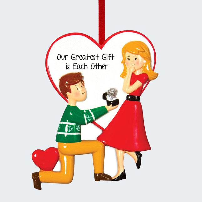 Engagement Couple Ornament created by ORNAMENT SHOP