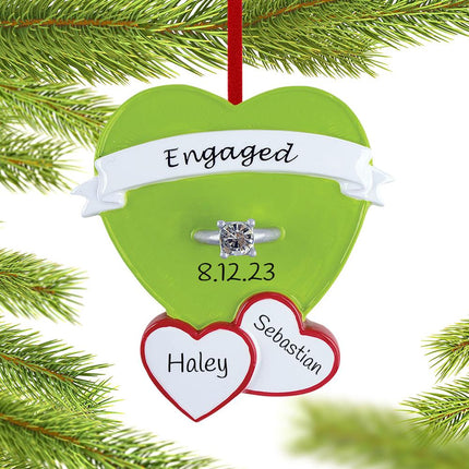 Engagement Ring in Heart Ornament created by RUDOLPH AND ME and designed by Ornament Shop