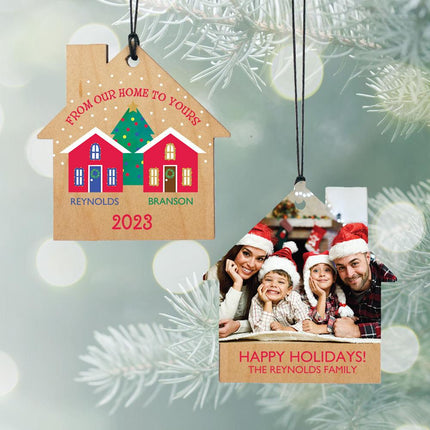 Family Home Wood House Ornament created by ORNAMENT SHOP