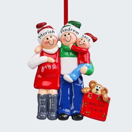 Family Of 3 Our Second Miracle Ornament created by RUDOLPH AND ME and designed by Ornament Shop