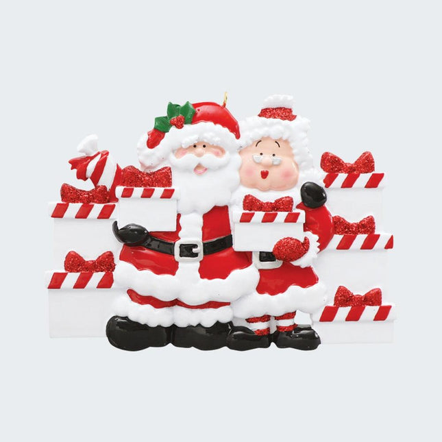 Family Of 7 Santa Claus With Presents Ornament created by RUDOLPH AND ME and designed by Ornament Shop