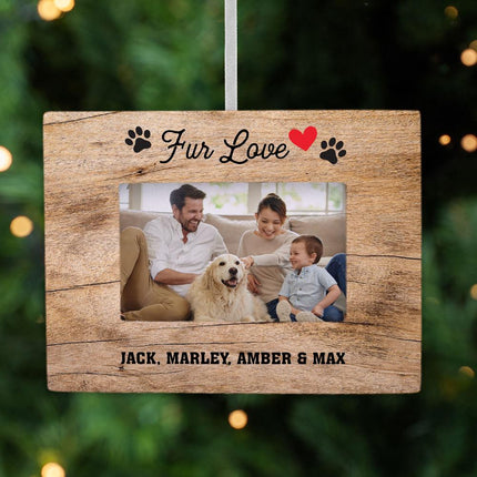 Family Pet Personalized Photo Frame Ornament created by ORNAMENT SHOP