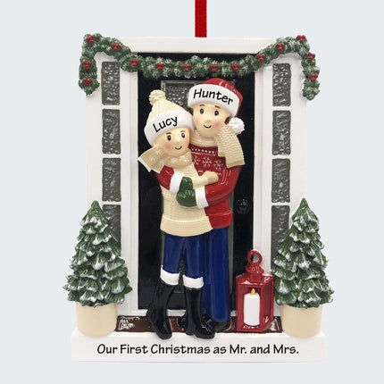 Farm House Couple Ornament