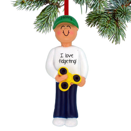 Fidget Spinner Boy Ornament - GENDER - Boy created by ORNAMENT SHOP