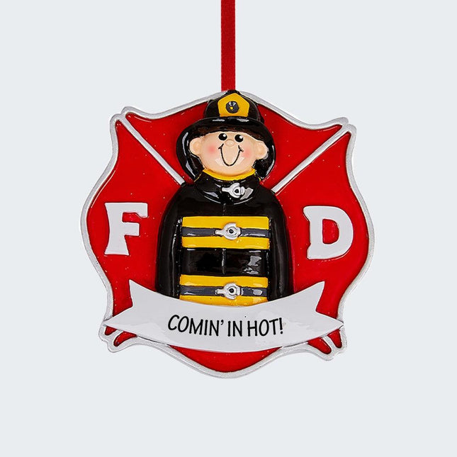 Firefighter Guy Ornament created by RUDOLPH AND ME and designed by Ornament Shop