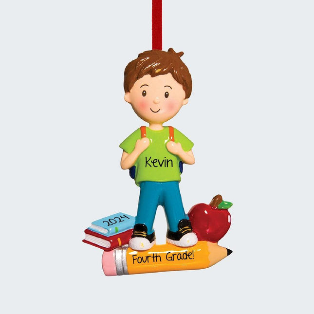 First Day of School - Boy Ornament