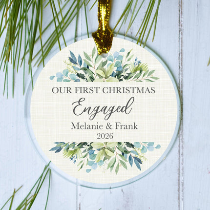 First Married Glass Personalized Glass Ornament created by ORNAMENT SHOP