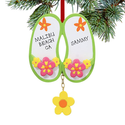 Flower Sandals Ornament created by RUDOLPH AND ME and designed by Ornament Shop