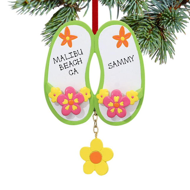 Flower Sandals Ornament created by RUDOLPH AND ME and designed by Ornament Shop