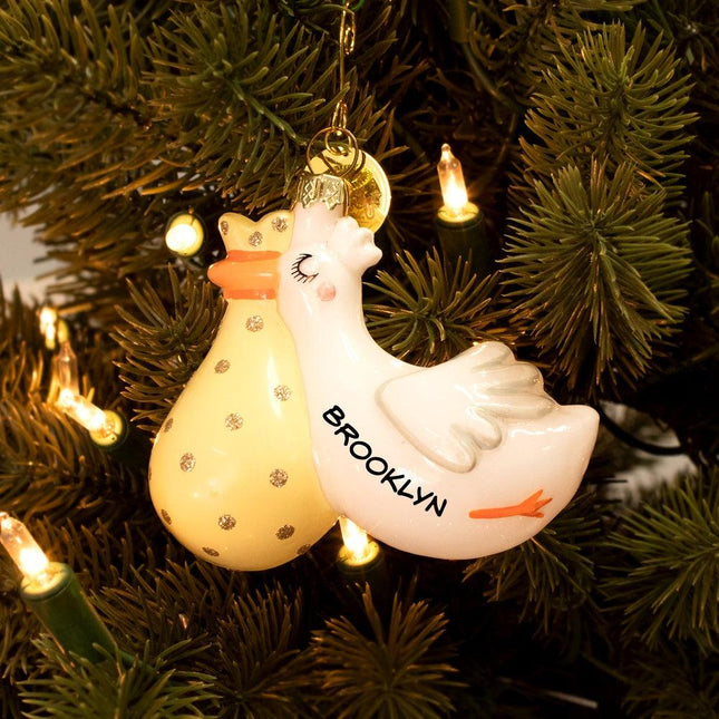 Flying Stork Ornament created by ORNAMENT SHOP