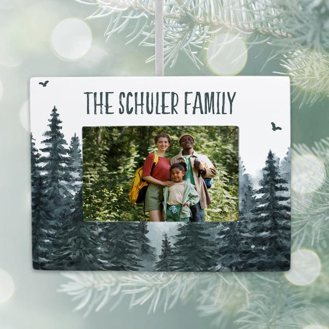 Forest Personalized Photo Frame Ornament created by ORNAMENT SHOP