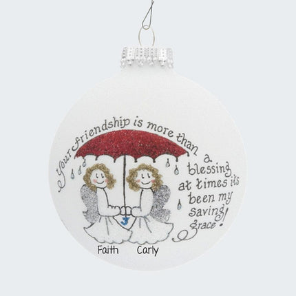 Friendship is my Saving Grace Ornament created by HEART GIFTS and designed by Ornament Shop