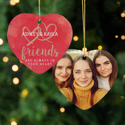 Friendship Ceramic Heart Ornament created by ORNAMENT SHOP